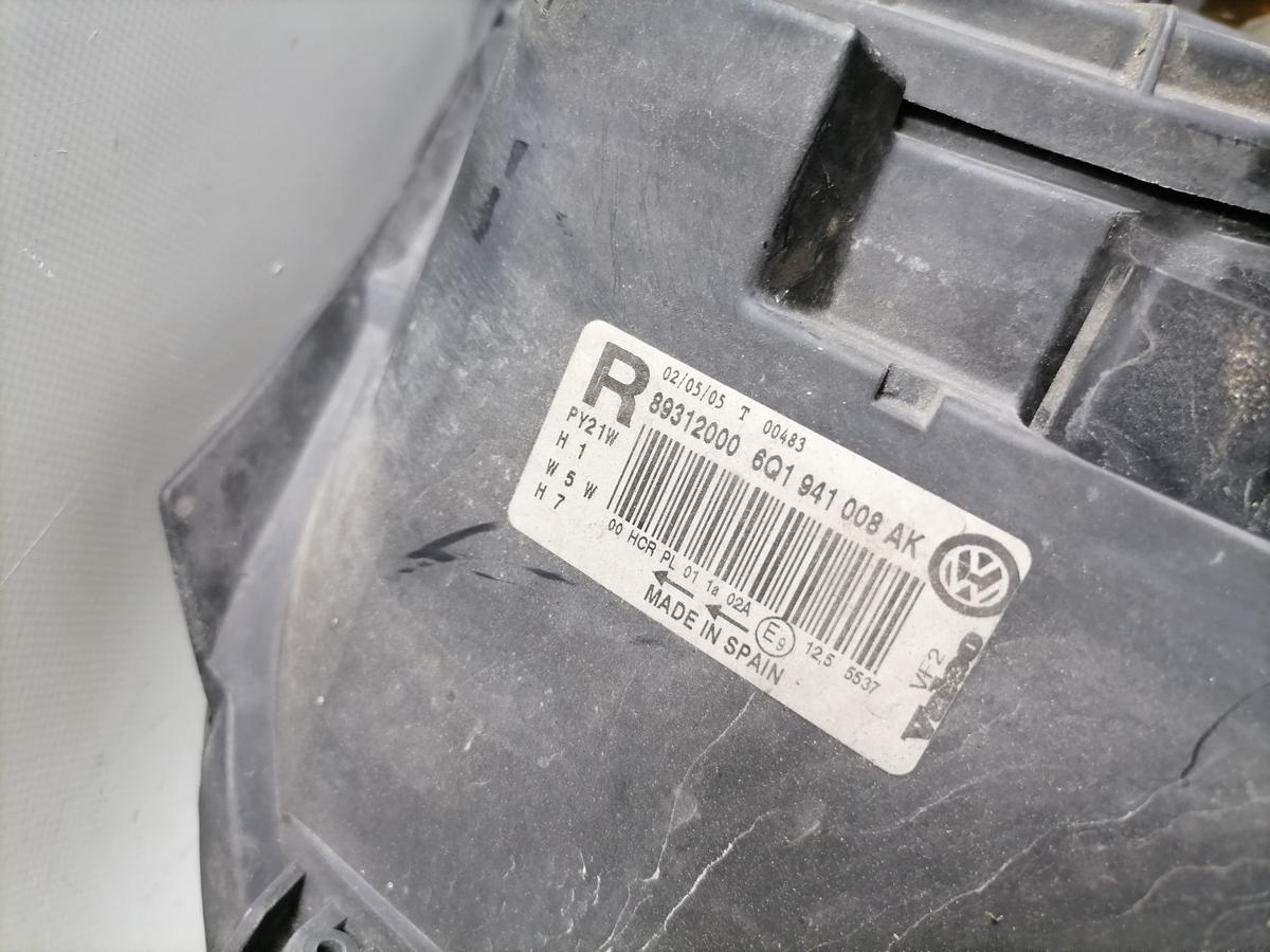 VW Polo 9N3 original Scheinwerfer vorn rechts Bj.2006